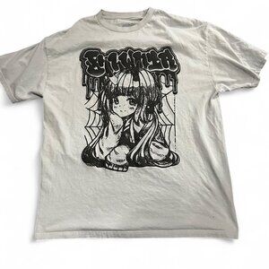 8THWNDR Spider Gir Grey Oversized Puff Print Tee